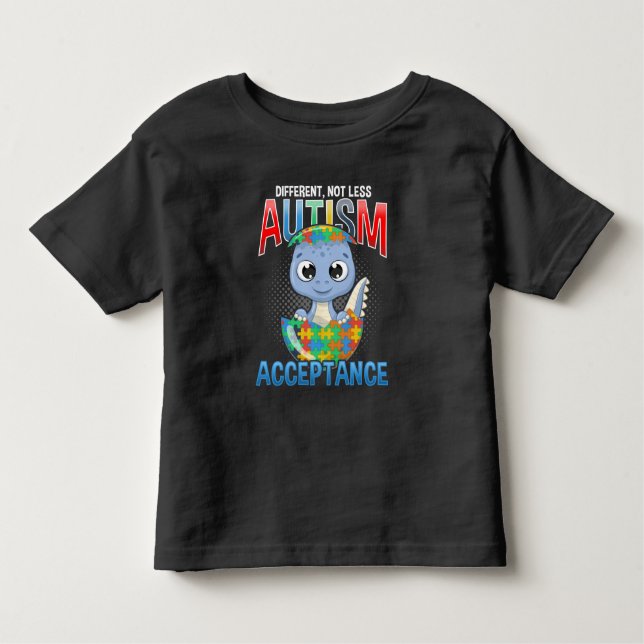 Camiseta Infantil Advertência ao Quebra-cabeça de Dino Cute Garoto A (Frente)