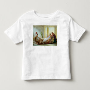 Camiseta Infantil Aeneas que diz o Dido do desastre em Troy