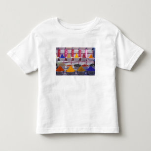 Camiseta Infantil AF, Egito, Aswan, Especiarias coloridas no mercado