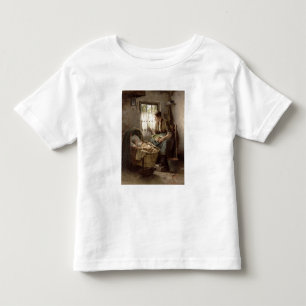 Camiseta Infantil Afeição maternal (óleo em canvas)