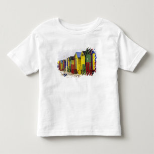 Camiseta Infantil África do Sul, Cabo Ocidental, St James. Colorido
