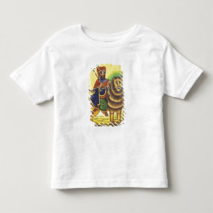 Camiseta Infantil África, Etiópia. Arte representando Leão de