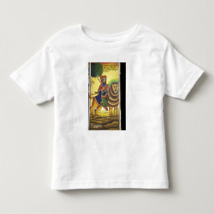 Camiseta Infantil África, Etiópia. Arte representando Leão de