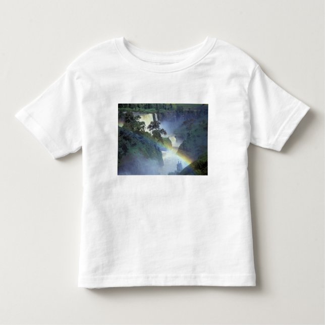Camiseta Infantil África, Etiópia, Rio Nilo Azul, Catarata. (Frente)