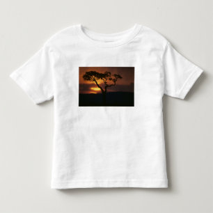 Camiseta Infantil África, Quênia, Reserva de Caça Masai Mara, Cenári