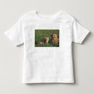 Camiseta Infantil África, Quênia, Reserva de Caça Masai Mara. Guepar