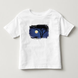 Camiseta Infantil África, Tanzânia, Tarangire. Árvore Acácia em