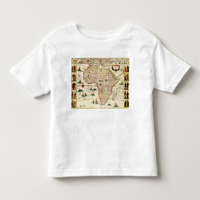 Camiseta Infantil AfricaPanoramic MapAfrica 2 (Frente)