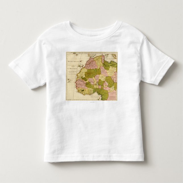 Camiseta Infantil AfricaPanoramic ocidental MapWestern África 3 (Frente)