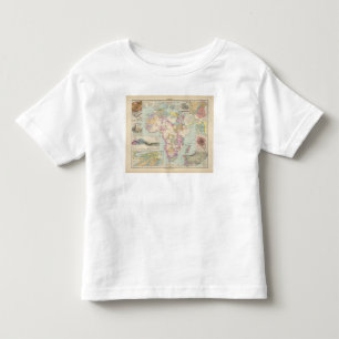 Camiseta Infantil Afrika - mapa do atlas de África