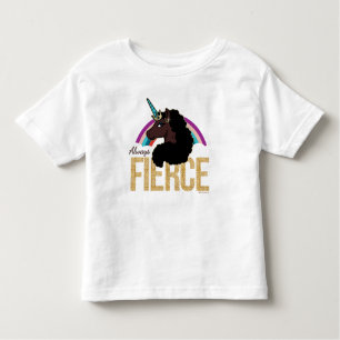 Camiseta Infantil Afro Unicorn   Magia - Sempre feroz
