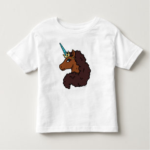 Camiseta Infantil Afro Unicorn Único