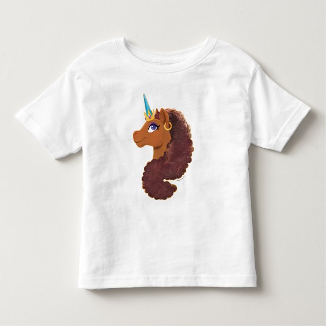 Camiseta Infantil Afro Unicorn | Único (Frente)