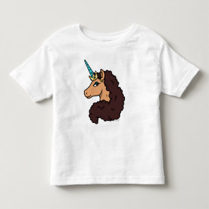Camiseta Infantil Afro Unicórnio   Divina