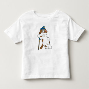 Camiseta Infantil Agente da Polícia de Cachorro