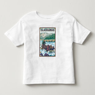 Camiseta Infantil Água branca que transporta - Clackamas, Oregon