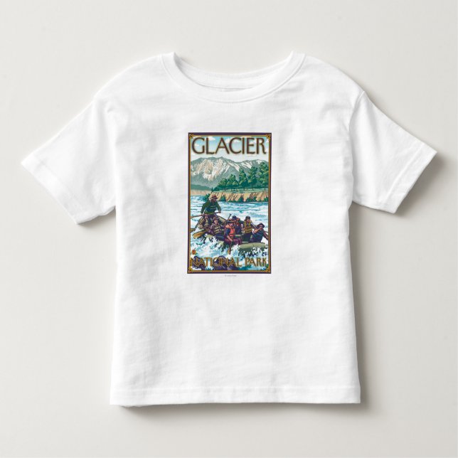 Camiseta Infantil Água branca que transporta - parque nacional de (Frente)