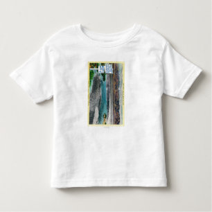 Camiseta Infantil Água má no monumento nacional do Vale da Morte