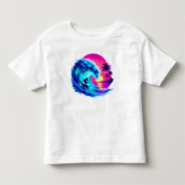Camiseta Infantil Água-marinha de Verão em Aquarela PNG Oceano Tropi