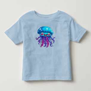 Camiseta Infantil Água-viva de desenho animado