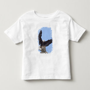Camiseta Infantil Águia-careca (Haliaeetus leucocephalus) com asas