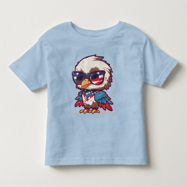 Camiseta Infantil Águia do 4 de julho (Frente)