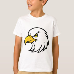 Camiseta Infantil Águia Fofa Ilustração Simples de