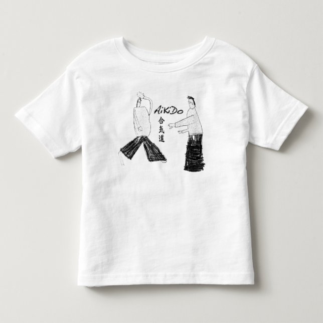 Camiseta Infantil Aikido - Shomen-uchi (Frente)