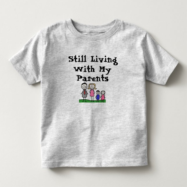 Camiseta Infantil Ainda Morando Com Meus Pais (Frente)