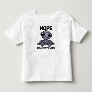 Camiseta Infantil Ainda não importa o Robô Indiferente