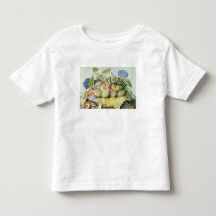 Camiseta Infantil Ainda vida com ameixas, nozes e jasmim (w/c sobre
