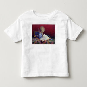 Camiseta Infantil Ainda vida com cabeça de Voltaire