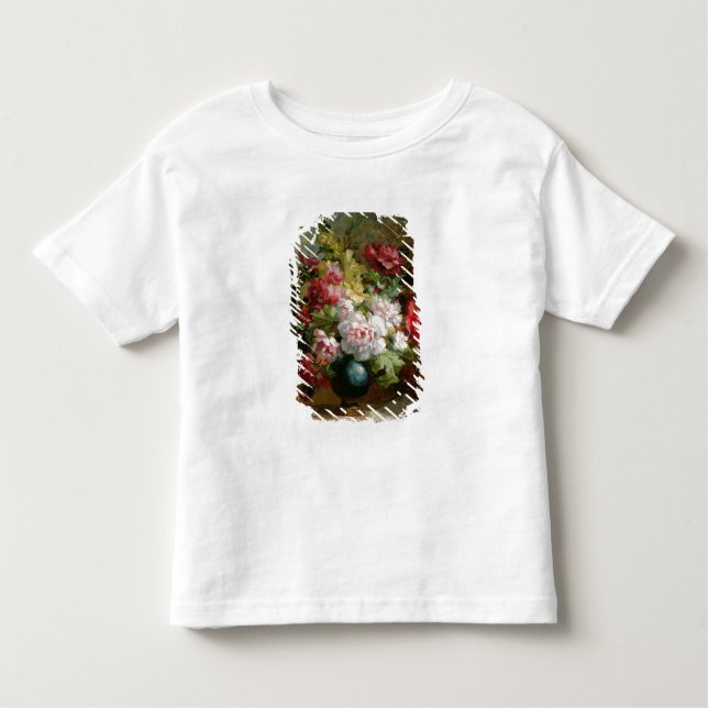 Camiseta Infantil Ainda vida com flores e partitura (Frente)