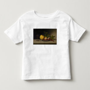 Camiseta Infantil Ainda vida com fruta, bolos e vinho, 1821