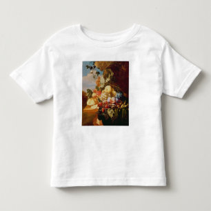 Camiseta Infantil Ainda vida com fruta e flores