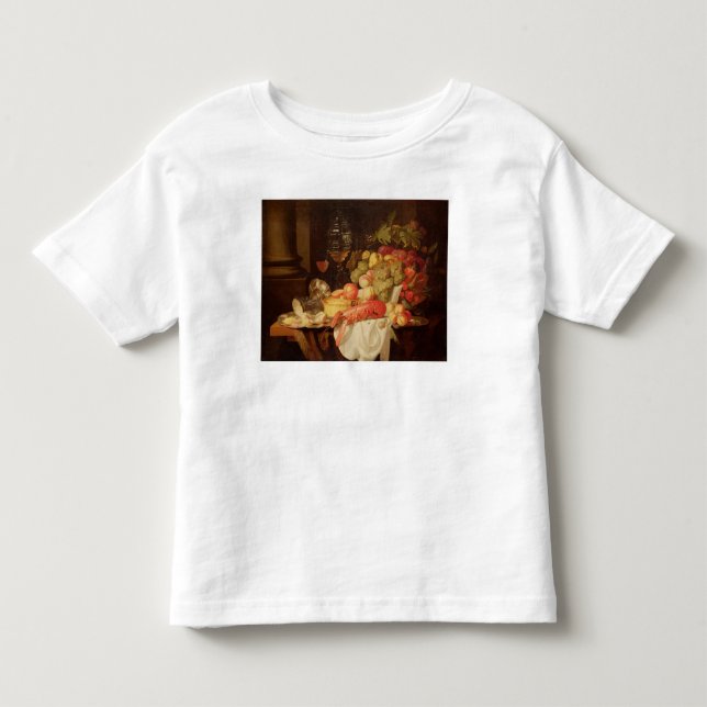 Camiseta Infantil Ainda vida com lagosta (Frente)