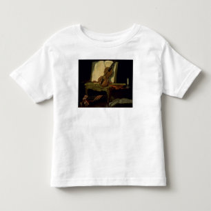 Camiseta Infantil Ainda vida com um violino