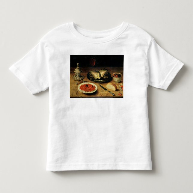 Camiseta Infantil Ainda vida com uma alcachofra (Frente)