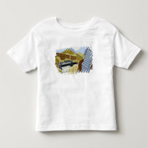 Camiseta Infantil Ainda vida com uma nuvem branca