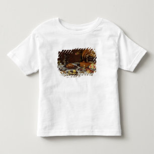 Camiseta Infantil Ainda vida com uma torta do pavão, 1627