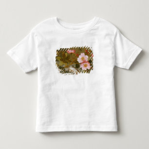Camiseta Infantil Ainda vida que descreve flores
