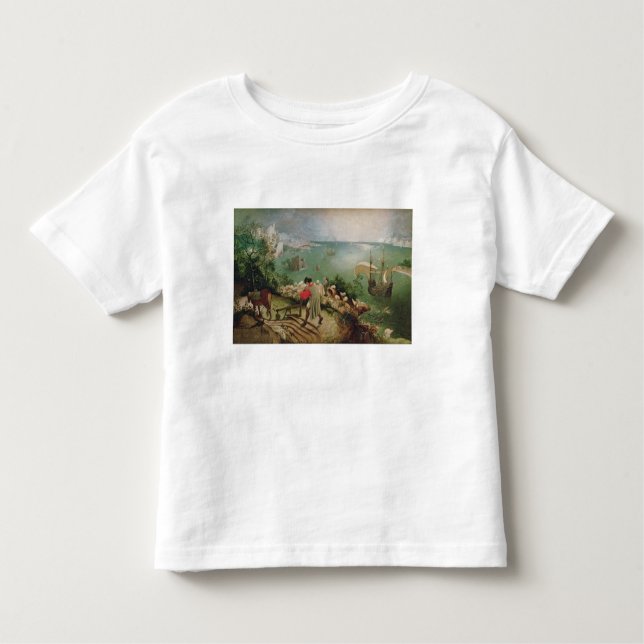 Camiseta Infantil Ajardine com a queda de Ícaro, c.1555 (Frente)