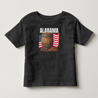 Camiseta Infantil Alabama Jersey Fino Escuro