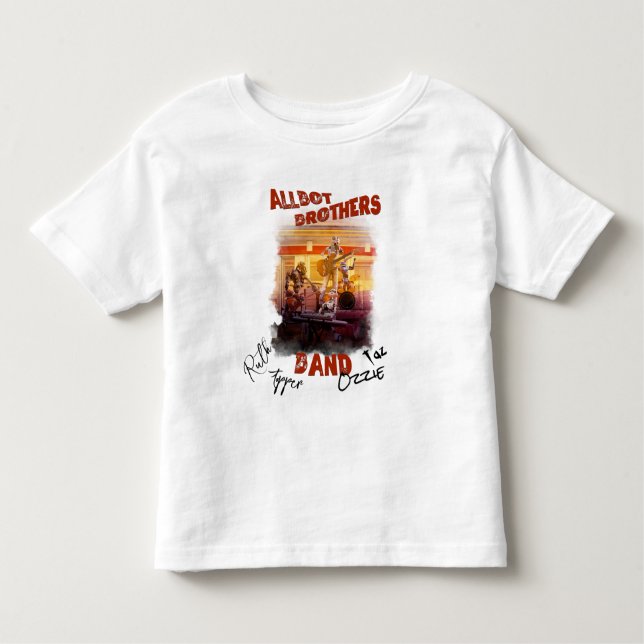 Camiseta Infantil Albot Brothers Banda T-shirt assinada (Frente)