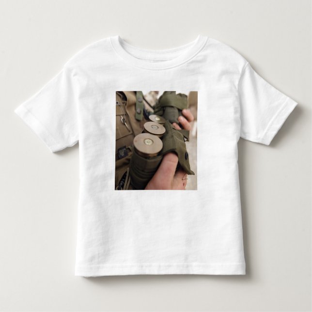 Camiseta Infantil Alças dos berços marinhos de granadas de 40 mm (Frente)