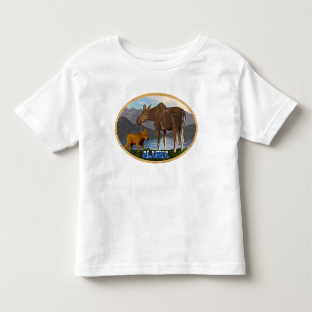 Camiseta Infantil Alce no Prado (Frente)