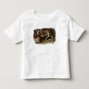 Camiseta Infantil Alegoria da audição, detalhe de um organista