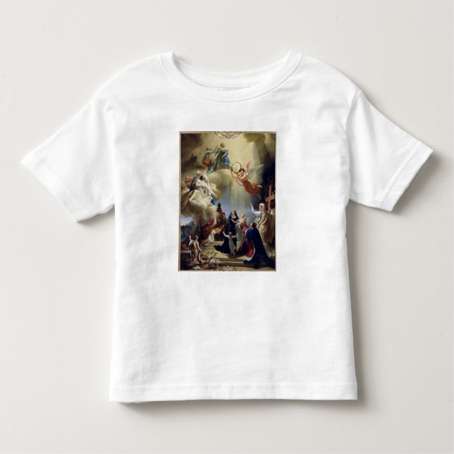 Camiseta Infantil Alegoria em honra do nascimento de Henri de (Frente)