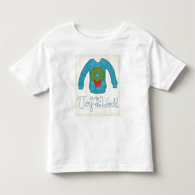 Camiseta Infantil Alegria ao mundo - camisola de Apple selvagem | do (Frente)