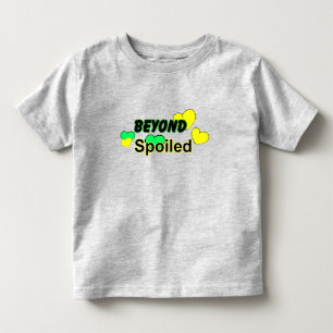 Camiseta Infantil Além Derramado com Corações, Toddler Tee
